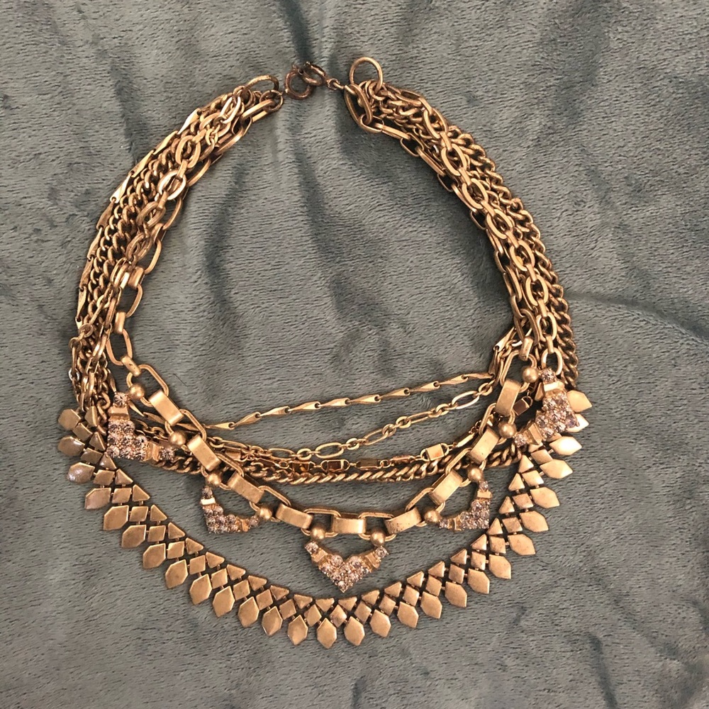 Stella and Dot layered Gold necklace